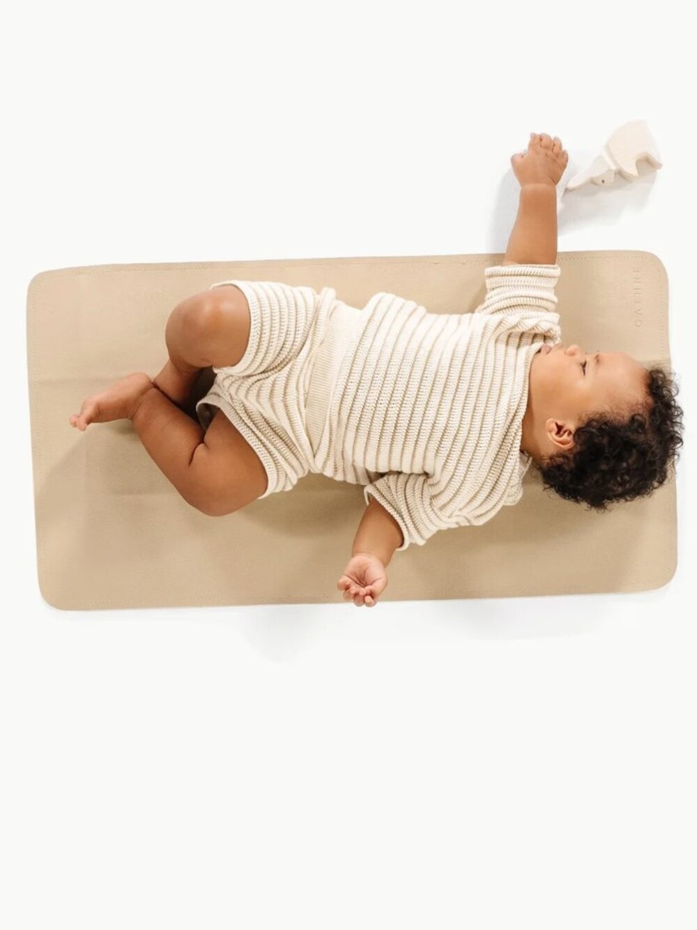 Gathre Micro+ Leather Play Mat Changing Mat Millet Beige | Vegan Leather | NWOT
